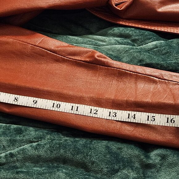 VINTAGE LEATHER TRENCH COAT - Picture 5 of 11